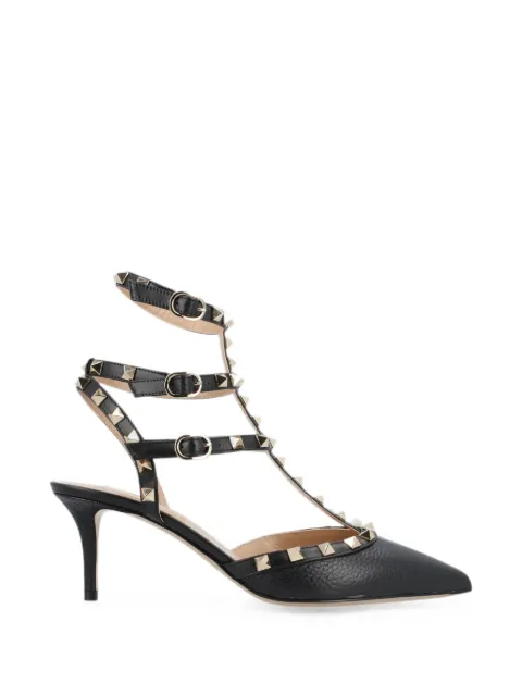 Valentino Garavani Pre-Owned Rockstud cage-construction pumps Black 49419927585116