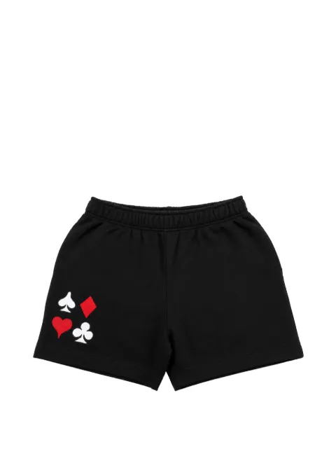 Melt playing-card print shorts Black MSRTSHO5016