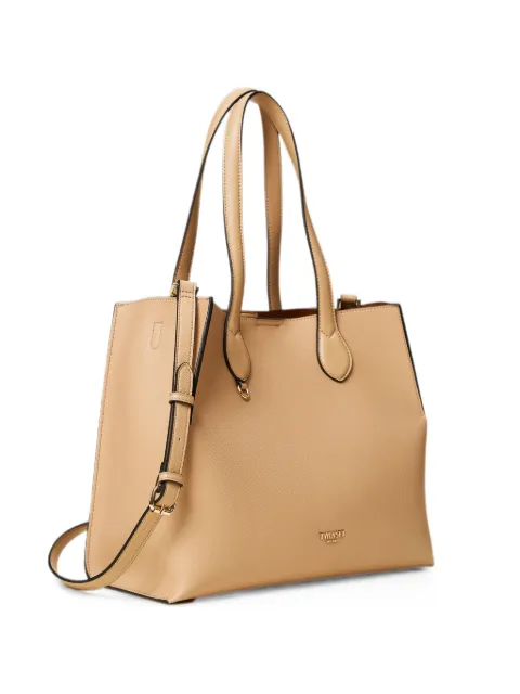 TWINSET shopping bag with logo Neutrals 262TB7100