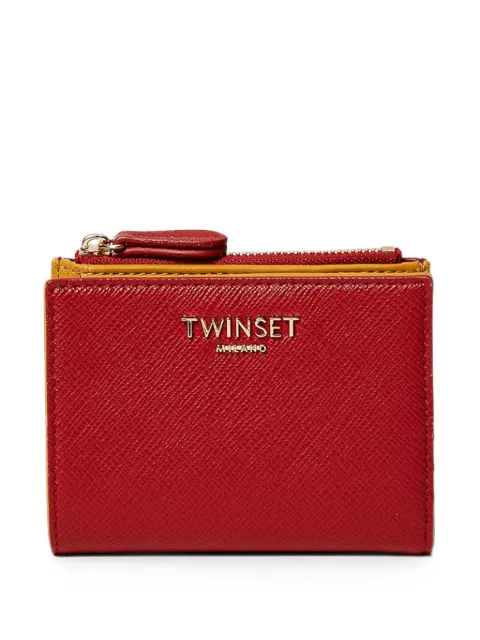 TWINSET small wallet with lettering logo Red 262TH7052