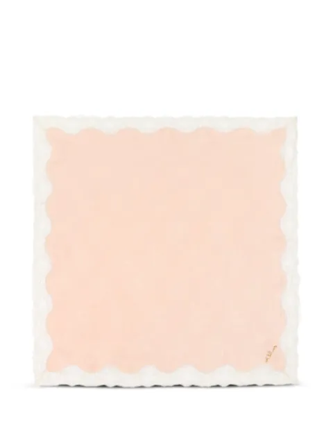 Chloé lace-trim scalloped bandana Pink CH26ATC04SLA