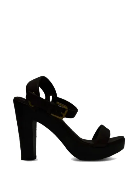 Ralph Lauren Vintage 2010s wooden-heel sandals Brown RFCPUGBSH756433W