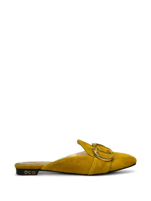 Charlotte Olympia 2010s buckle-detail mules Yellow RFCPUGBSH756666M