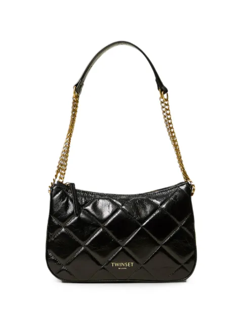 TWINSET medium Liliane quilted-leather bag Black 262TD8151