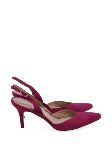 Stuart Weitzman pointed-toe slingback heels Pink GILTPUUSSH750695W