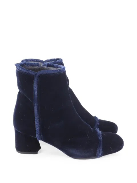 Stuart Weitzman 2010s Raw-Edge Trim boots Blue GILTPUUSSH757433W