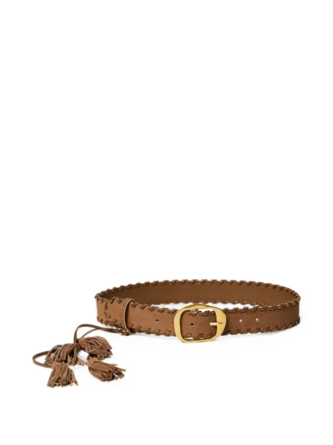 TWINSET suede belt with tassels Brown 262TA4740
