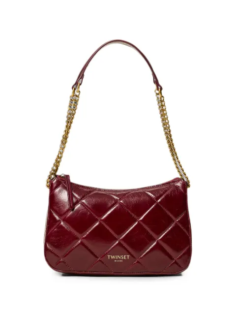 TWINSET medium Liliane quilted leather bag Red 262TD8151