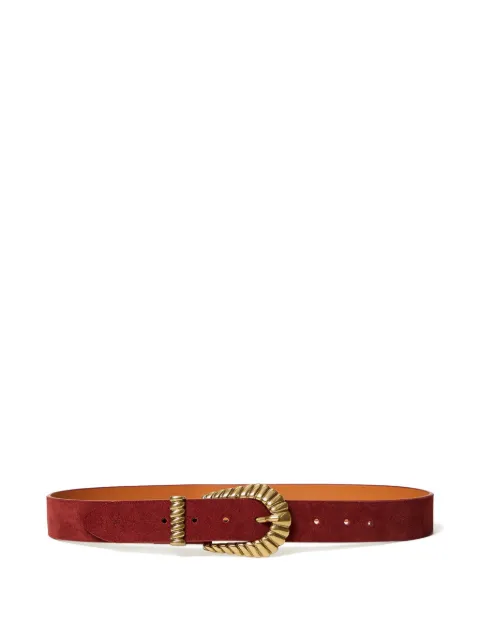 TWINSET engraved-buckle suede belt Red 262TO5291