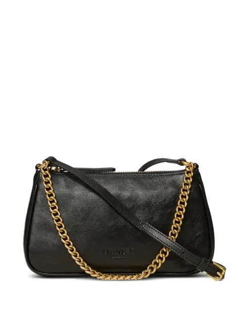 TWINSET leather shoulder bag Black 262TB7184