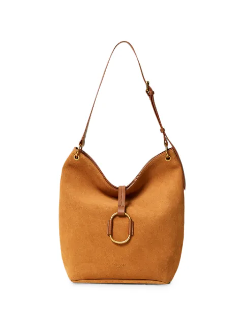 TWINSET suede bucket bag Brown 262TB7150