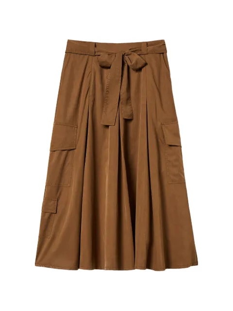 TWINSET midi skirt with pocket Brown 262LI2LEE