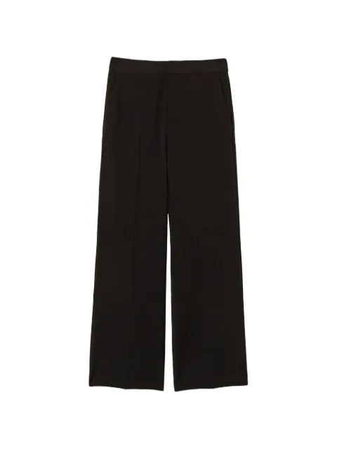 TWINSET straight-leg crêpe trousers Black 262TT2423