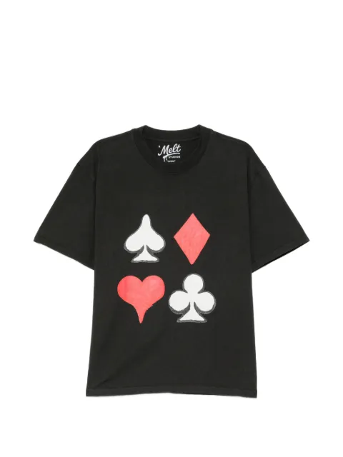 Melt graphic-print T-shirt Black MS5387