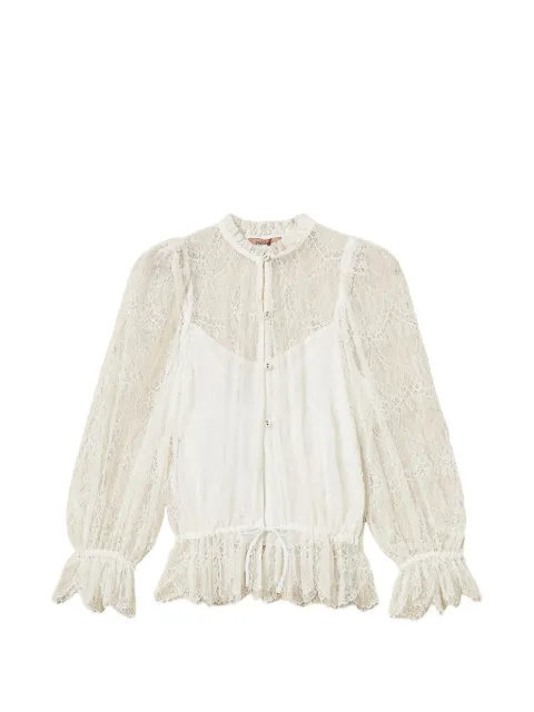 TWINSET Valenciennes lace shirt White 262TP274C