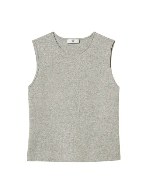 TWINSET fitted sleeveless jumper Grey 262LI3AAA