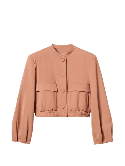 TWINSET twill bomber jacket with pockets Pink 262TP268E
