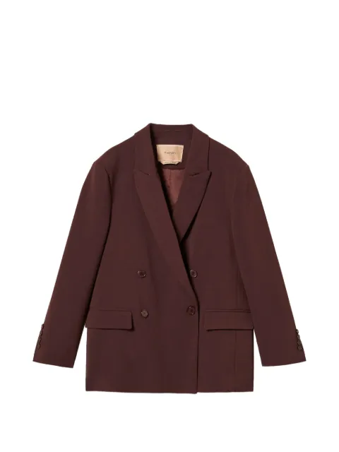 TWINSET double-breasted blazer Brown 262TF2010