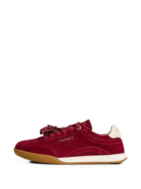TWINSET suede trainers with tassels Red 262TCP090