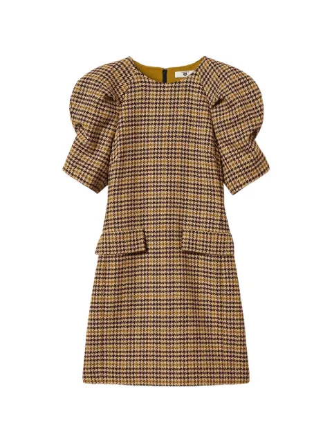 TWINSET short houndstooth jacquard dress Brown 262LI2BDD