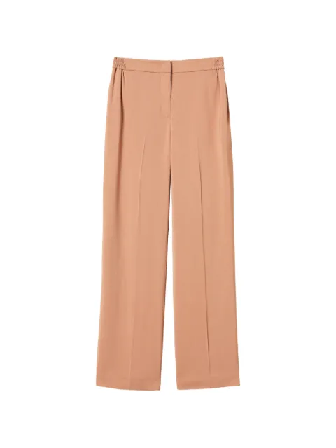 TWINSET straight twill trousers with pockets Neutrals 262TP268G