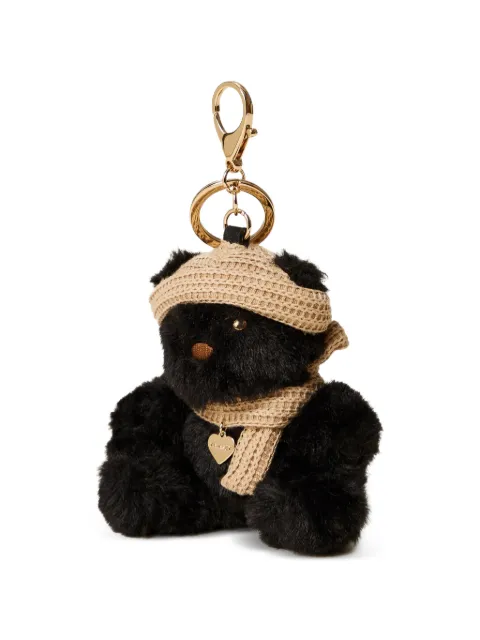 TWINSET faux-fur bear key ring Black 262TH7075