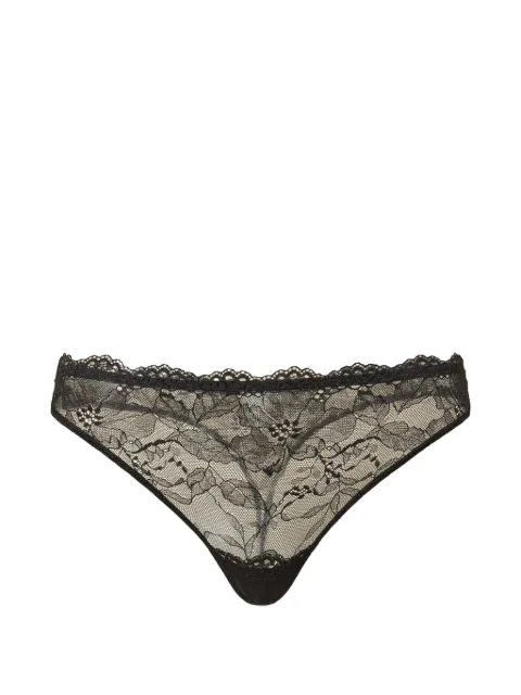 TWINSET lace G-string Black 262LI6C88