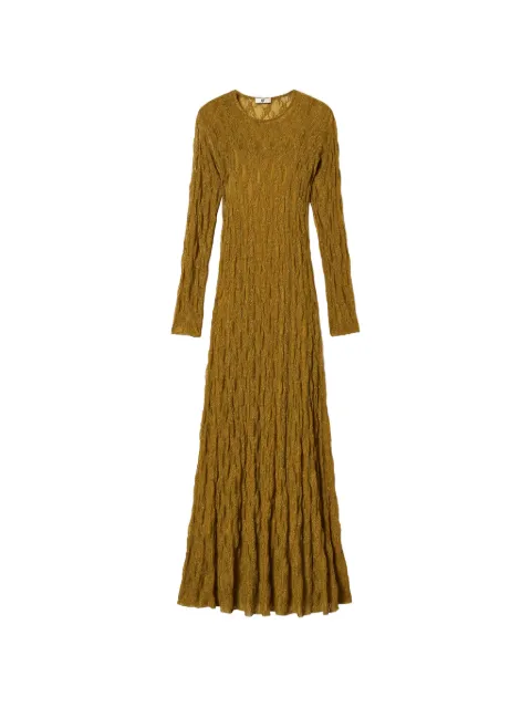 TWINSET long stretch lace dress Green 262LI2NDD