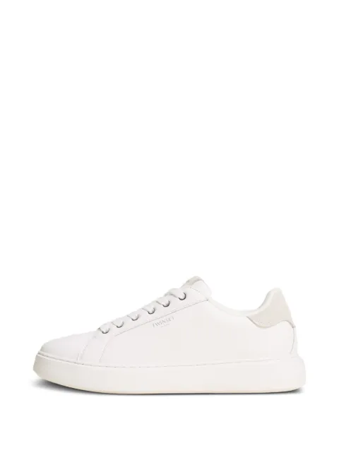 TWINSET leather trainers White 262TCP09A