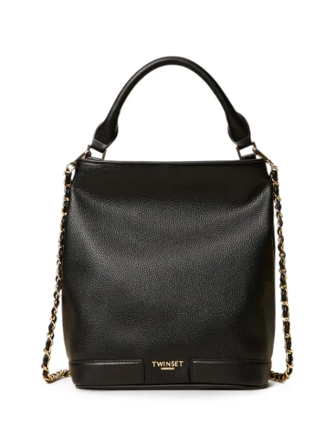 TWINSET bucket bag with logo Black 262TB7045