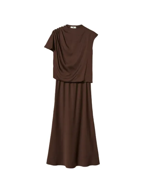 TWINSET satin midi dress Brown 262LI2BMM