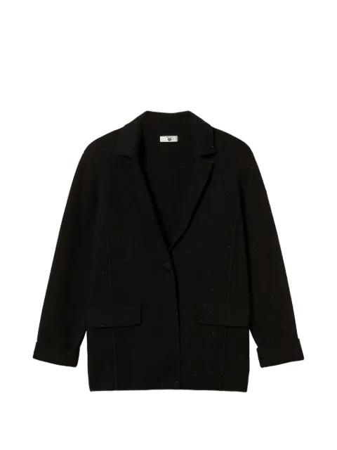 TWINSET knit jacket with sequins Black 262LI3PAA