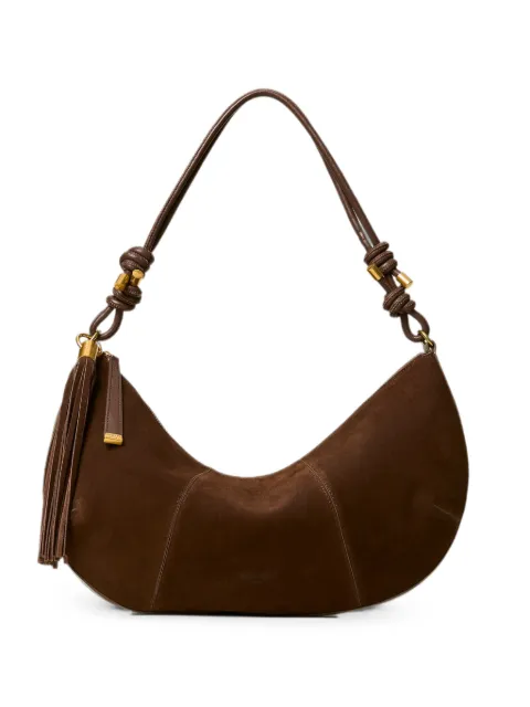 TWINSET suede bag with tassel Brown 262TD8231