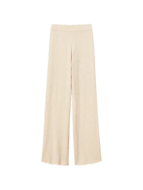 TWINSET ribbed-knit trousers Neutrals 262LI3EBB