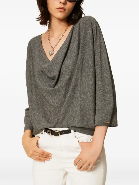 TWINSET dual-use maxi jumper Grey 262TP3Q11