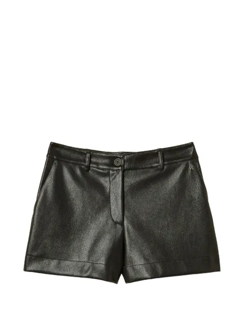 TWINSET faux-leather shorts Black 262AT2163