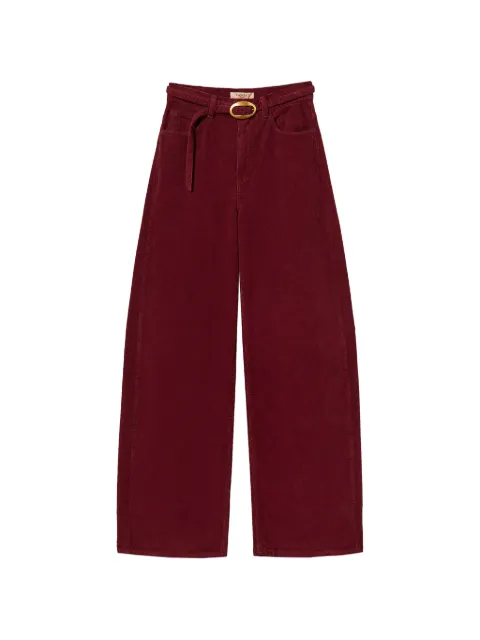 TWINSET balloon corduroy trousers Red 262TT2361