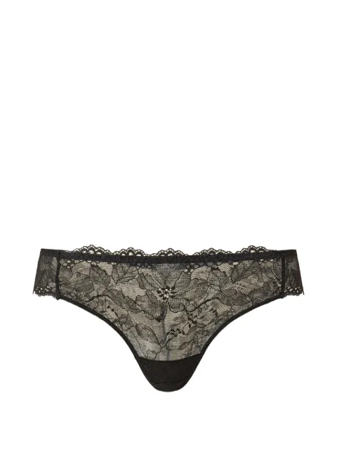 TWINSET lace Brazilian briefs Black 262LI6C77