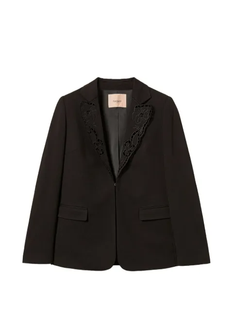 TWINSET blazer with broderie anglaise Black 262TP2675