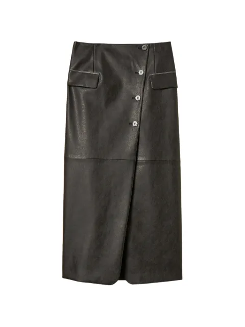 TWINSET long wrap-around skirt Black 262LI2KDD