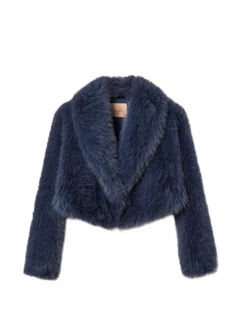 TWINSET short faux fur jacket Blue 262TT2030