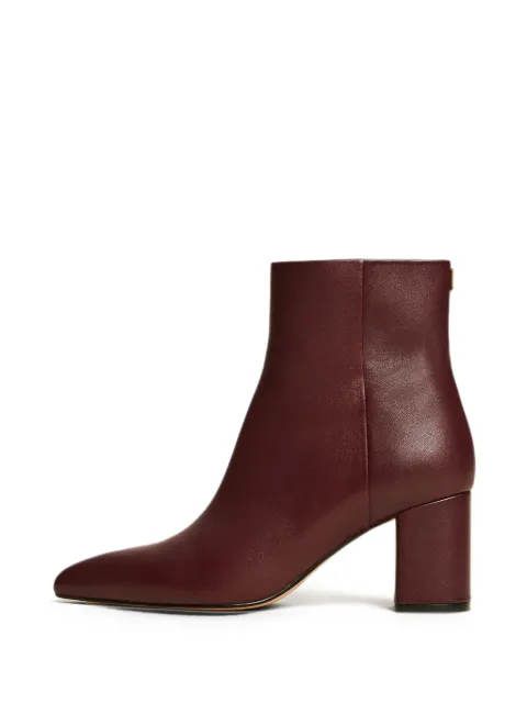TWINSET leather ankle boots Red 262TGT056