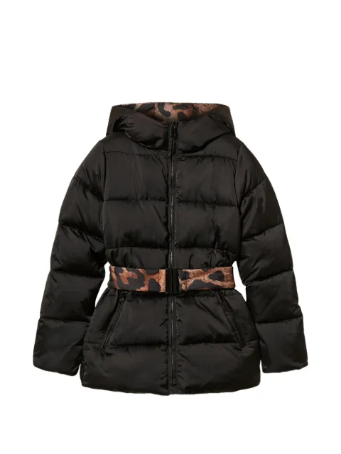 TWINSET puffer jacket with reversible belt Black 262AP2530