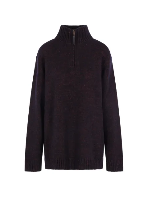 Maison Margiela half-zip knitted sweater Red S51HL0059M1330