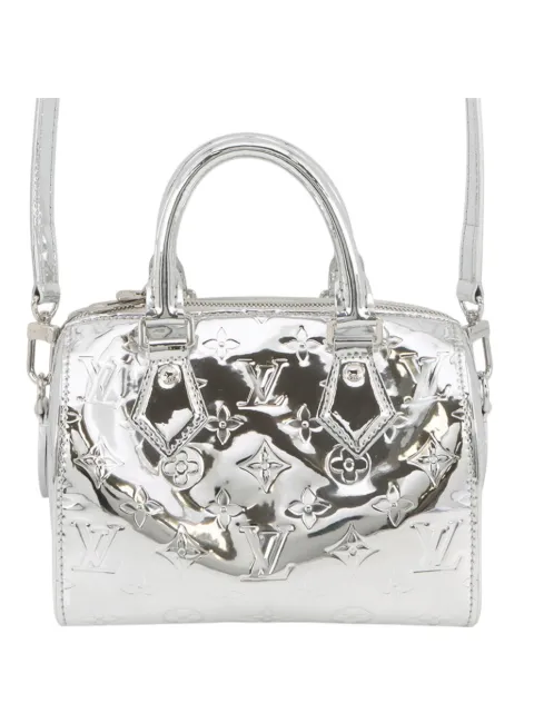 Louis Vuitton Pre-Owned 2021-2026 Monogram Miroir Speedy Bandouliere 20 clutch bag Silver MFKCLA237BF7DCZI