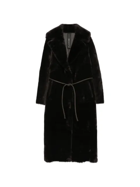 Blancha belted buttoned coat Brown 26144301