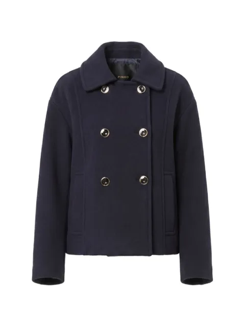 PINKO double-breasted pleated jacket Blue 107552A3FG