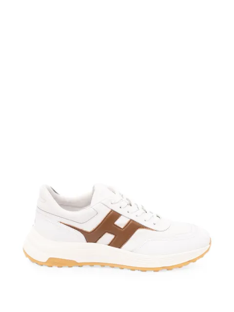 Hogan logo-patch panelled sneakers White HXM5630FR30UAI
