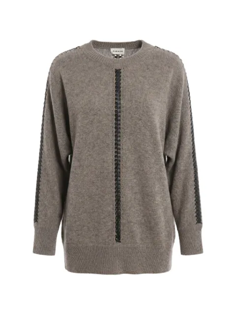 P.A.R.O.S.H. whipstitch-detail sweater Brown LILLERD541504