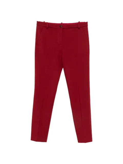 PINKO belt-loop buttoned trousers Red 100155A3NV